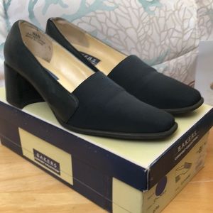1990’s Navy Leather & Material Shoe